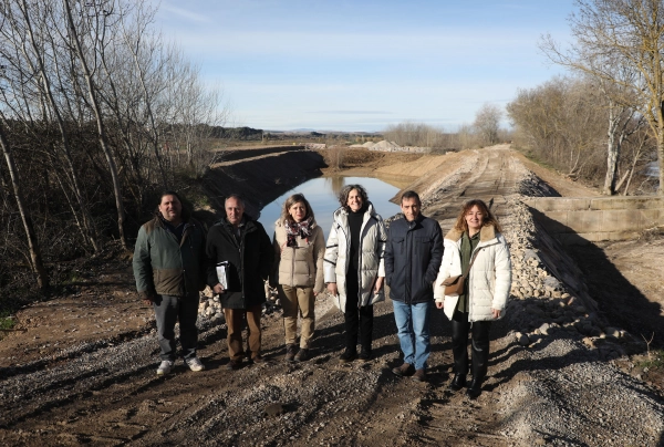 Imagen del artículo Concluye la reparación de la mota de Ribaforada, tras las inundaciones de diciembre de 2021, con una actuación de referencia en Navarra y que asciende a 700.000 euros