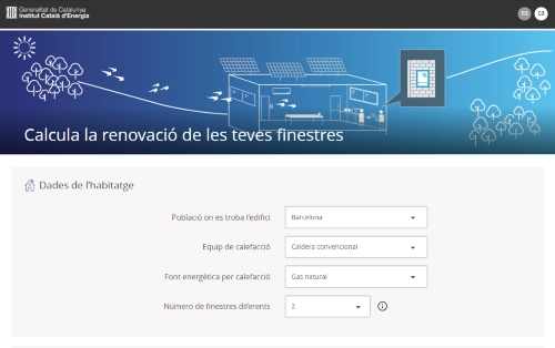 Imagen del artículo L'ICAEN actualitza l'eina per calcular la renovació de finestres