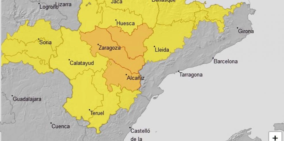 Imagen del artículo Aviso naranja por tormentas en Huesca, Bajo Aragón y Ribera del Ebro