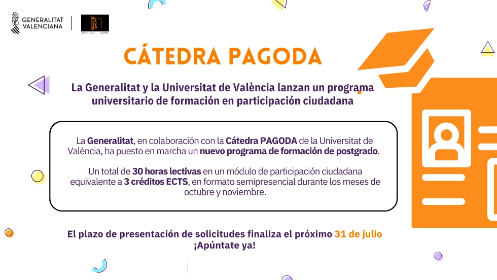 Imagen del artículo La Generalitat y la Universitat de València ponen en marcha un programa universitario de formación en participación ciudadana