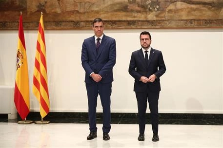 Imagen del artículo Pedro Sánchez se reúne con el president de la Generalitat de Catalunya en funciones, Pere Aragonès