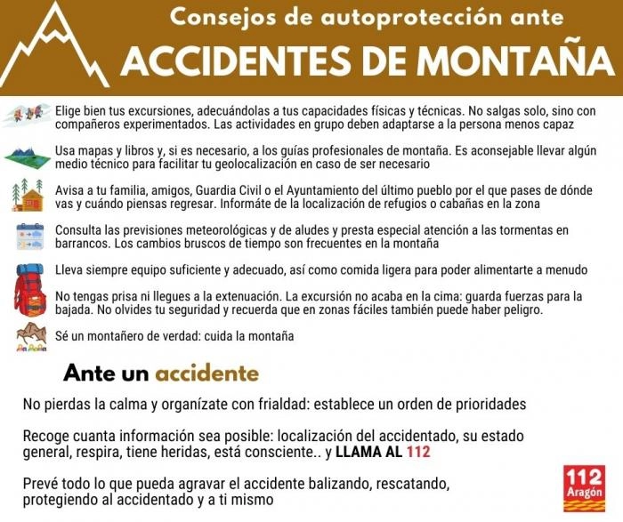 Imagen del artículo El Observatorio de la Montaña de Aragón pide extremar la prudencia en las actividades senderistas y de montaña