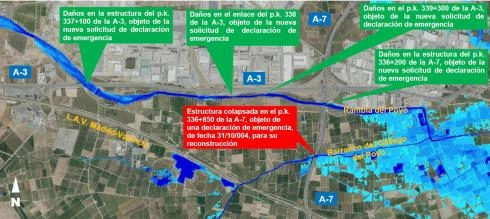 Image 2 of article Transportes habilita 94 millones de euros más de fondos de emergencia y ya suma 123 millones para recuperar las carreteras de València tras la DANA
