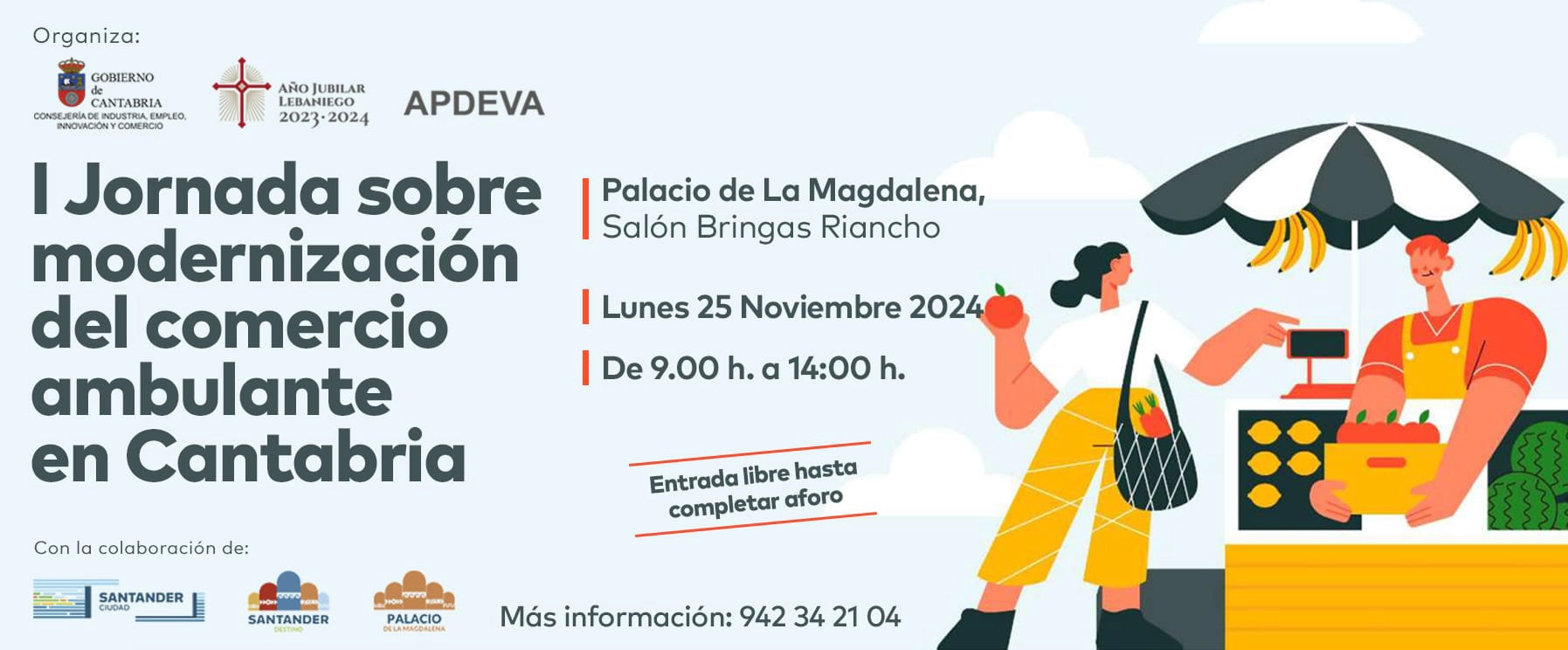 Imagen del artículo Santander acoge el lunes una jornada dedicada a la modernización del sector de la venta ambulante en Cantabria
