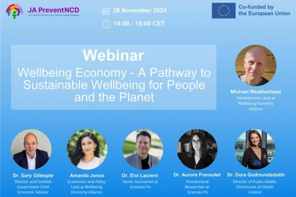 Imagen del artículo La Acción Conjunta sobre Cáncer y Enfermedades No Transmisibles (JA- PreventNCD), organiza un webinar externo sobre la definición de la economía del bienestar