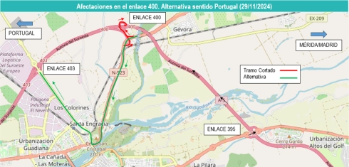 Image 2 of article Afectaciones al tráfico en la A-5 por las obras de rehabilitación del firme en Badajoz