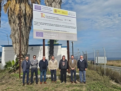 Imagen del artículo Begoña García visita las obras finalizadas de mejora de la eficiencia energética en 11.715 hectáreas de regadío de la margen derecha del río Guadalquivir