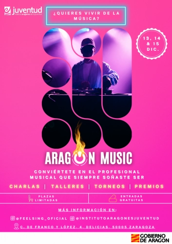 Image 1 of article El IAJ lanza Aragón Music, un programa intensivo de producción y creación musical para jóvenes talentos
