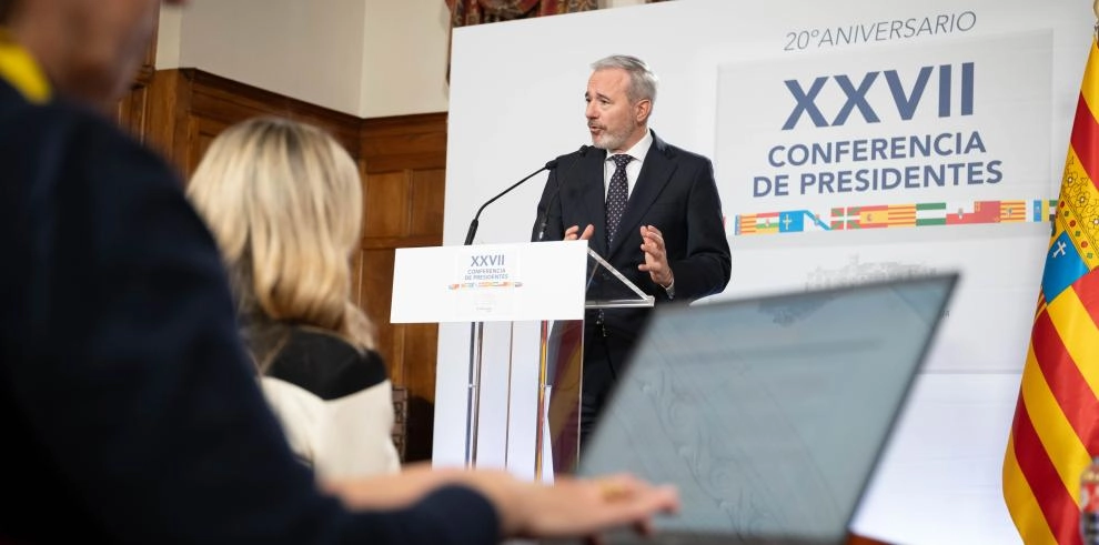 Imagen del artículo Azcón defiende en la Conferencia de Presidentes el rechazo de Aragón a la financiación privilegiada de Cataluña