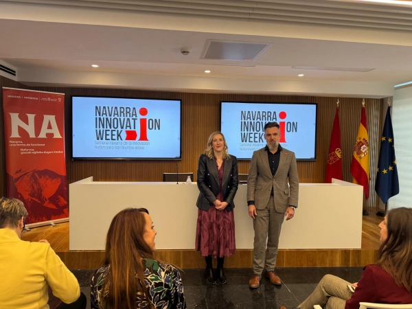 Imagen del artículo Presentada la primera edición de la Navarra Innovation Week, una semana de actividades que servirá como punto de encuentro para el conocimiento 

El evento, que une a diferentes sectores, se celebrará del 19 al 24 de mayo de 2025 en distintos puntos de la Comunidad Foral   	 		 		17/12/2024 		    		 			 			 				 						 							camera_alt