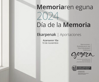 Imagen del artículo Gogora ha publicado el folleto Día de la Memoria 2024. Aportaciones