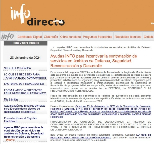 Imagen del artículo La Comunidad destina 150.000 euros para ayudar a las empresas de la Región a posicionarse en la industria de defensa