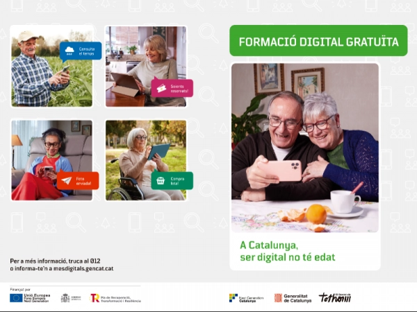 Imagen del artículo El Govern ofereix 9.000 cursos gratuïts per reduir la bretxa digital especialment entre la població d'edat avançada
