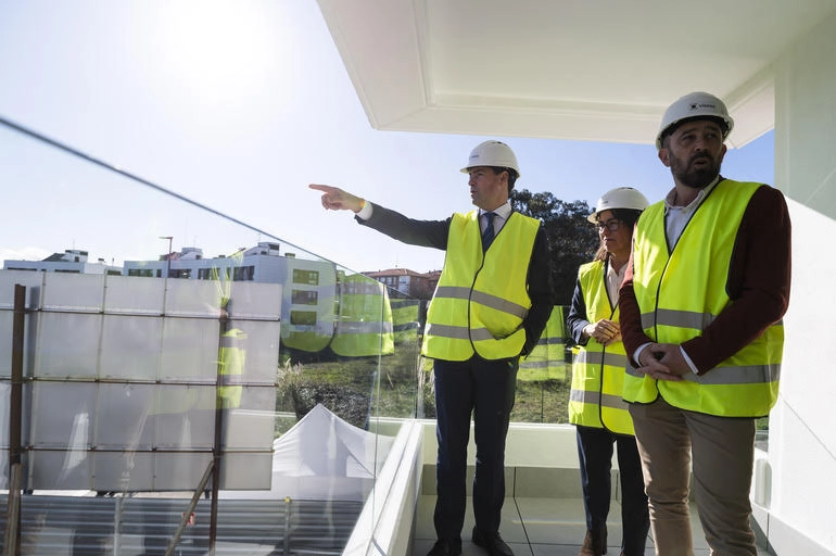 Imagen del artículo El lehendakari, el consejero de Vivienda y Agenda Urbana y la alcaldesa de Getxo visitan las obras de dos promociones de vivienda protegida que el Gobierno Vasco está construyendo en la localidad vizcaína