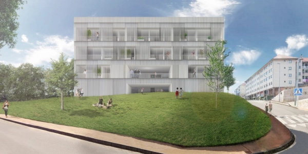 Image 1 of article A Xunta adxudica por preto de 12,5 M€ a construción de 58 novas vivendas de promoción pública con técnicas industrializadas en Navia, en Vigo