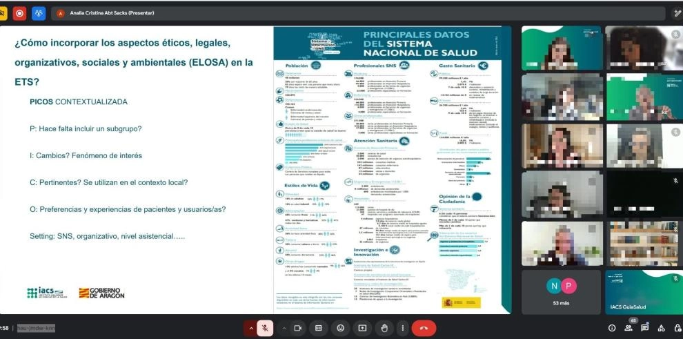 Imagen del artículo El IACS forma a más de 60 profesionales sobre cómo incorporar aspectos sociales y éticos a la evaluación de tecnologías sanitarias