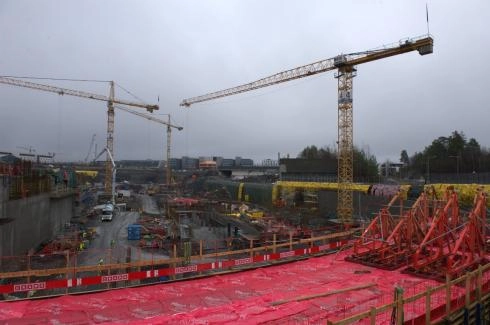 Image 3 of article Óscar Puente visita las obras de la estación de metro de Fornebu en Oslo que ejecuta una empresa española