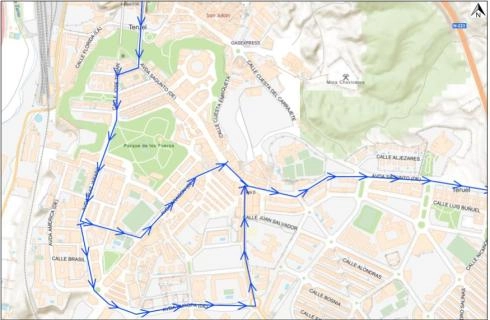Image 2 of article Transportes inicia el 17 de marzo la Fase 3 de las obras para adecuar al paso de peatones y bicis la Avenida de Sagunto en Teruel