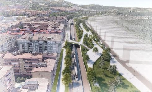 Image 4 of article Óscar Puente presenta el proyecto para integrar el ferrocarril en Jaén con grandes zonas verdes, una estación intermodal y 45 millones de euros de inversión