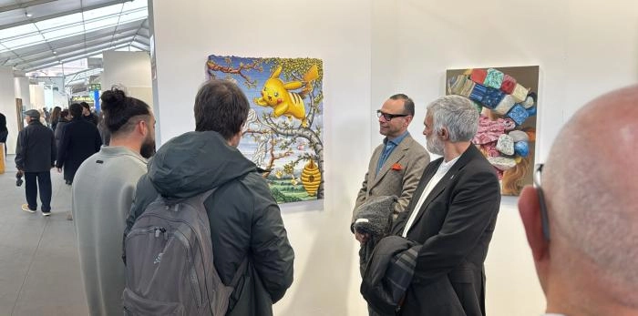 Image 1 of article El director general de Cultura visita a los artistas que exponen en UVNT Madrid y en Hybrid