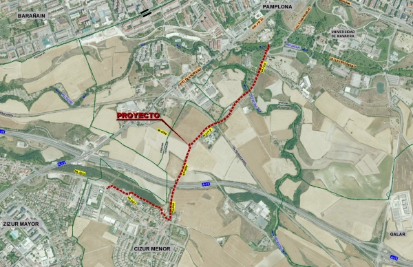 Imagen del artículo Este lunes 10 de marzo comienzan las obras del carril bici que unirá Pamplona y Cizur Menor, y que cuenta con una inversión de 1,7 millones de euros 

El nuevo itinerario peatonal y ciclable, por la ruta del Camino de Santiago, fomentará la movilidad sostenible y mejorará la conexión entre ambas localidades   	 		 		08/03/2025 		    		 			 			 				 						 							camera_alt