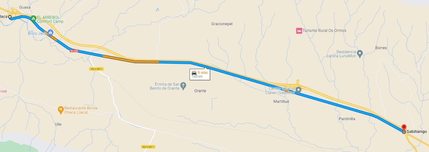 Imagen del artículo Afectación al tráfico en la autovía A-23 por obras de rehabilitación entre Sabiñánigo y Jaca
