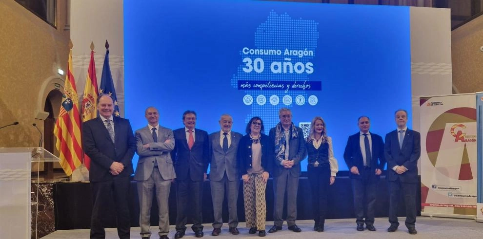 Imagen del artículo Consumo Aragón celebra su 30 aniversario reconociendo la labor de los once directores generales nombrados en estas tres décadas