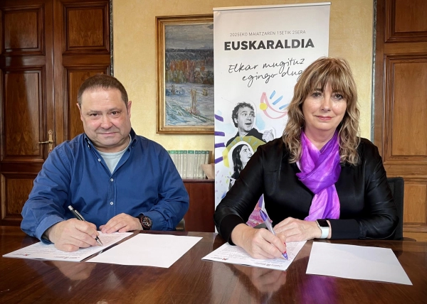 Imagen del artículo El Gobierno de Navarra se suma a la celebración de la cuarta edición de 'Euskaraldia' 

La vicepresidenta Ollo, que este sábado acude a la presentación oficial de la iniciativa, ha renovado recientemente el convenio con Taupa Euskaltzaleen Mugimendua para impulsar el euskera en la Comunidad Foral   	 		 		14/03/2025 		    		 			 			 				 						 							camera_alt