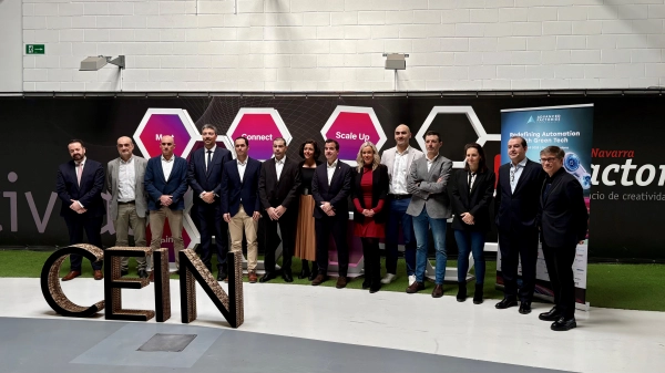 Imagen del artículo La industria de Navarra, a la vanguardia en la automatización y robótica por un ecosistema industrial diverso 

El Gobierno de Navarra ha reunido a más de 120 empresas del sector, como Laboratorios Cinfa, Harivenasa, Vors Control, Zucami, para compartir la transformación de sus fábricas gracias a la automatización, robótica e integración de sistemas de la producción   	 		 		20/03/2025 		    		 			 			 				 						 							camera_alt