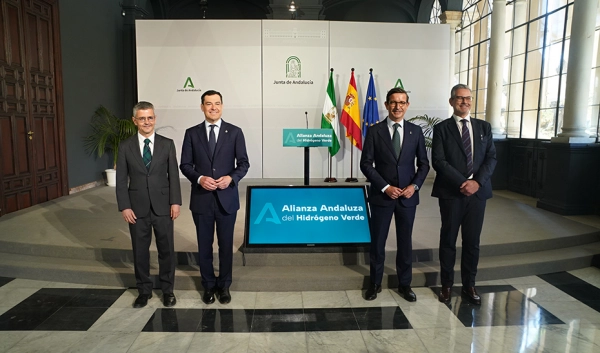 Imagen del artículo Moreno señala que Andalucía tiene recursos, innovación y determinación para ser referente mundial en producción de hidrógeno verde