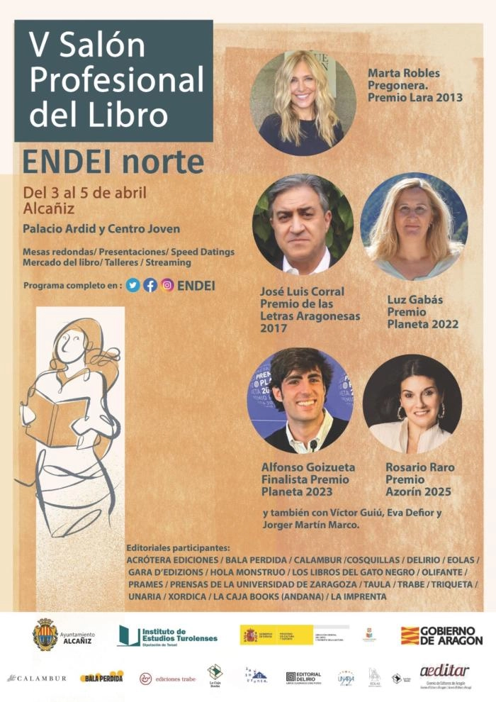 Image 1 of article Alcañiz acogerá del 3 al 5 de abril el V Salón Profesional del Libro de ENDEI
