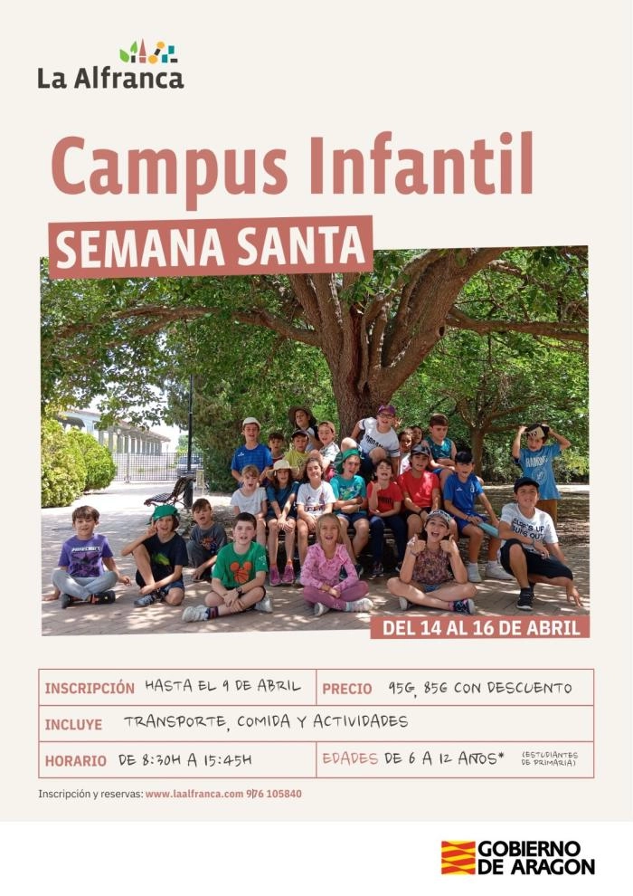 Image 1 of article Abierto el plazo de inscripción para el campus infantil de Semana Santa de La Alfranca