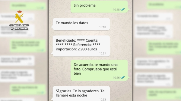 Image 3 of article Defraudan 1,5 millones de euros por el método de la estafa del amor