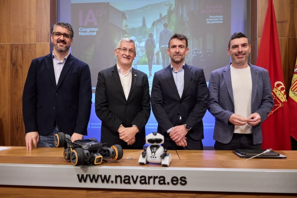 Imagen del artículo El Gobierno de Navarra avanza en la aplicación de la Inteligencia Artificial en las áreas de salud, industria y atención a la ciudadanía 

Pamplona se convertirá el 6 de mayo en el epicentro del debate sobre IA con la celebración del Congreso Nacional sobre Inteligencia Artificial, que reunirá a voces destacadas del panorama nacional   	 		 		07/04/2025 		    		 			 			 				 						 							camera_alt  						 							 						 							videocam  						 							 						 							description