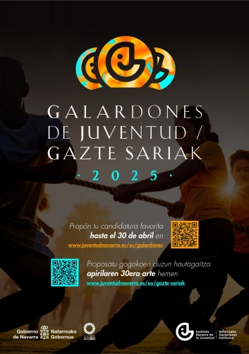 Imagen del artículo Los Galardones de Juventud reconocerán a personas y a organizaciones referentes en su 28ª edición 

El plazo para presentar candidaturas se extenderá del 11 al 30 de abril y esta edición incorporará el Galardón 'Espacio JOVresaliente/ GazteON Gunea'   	 		 		10/04/2025 		    		 			 			 				 						 							camera_alt