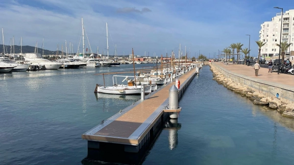 Imagen del artículo Finalizadas las obras de renovación de los pantalanes del puerto de Sant Antoni de Portmany