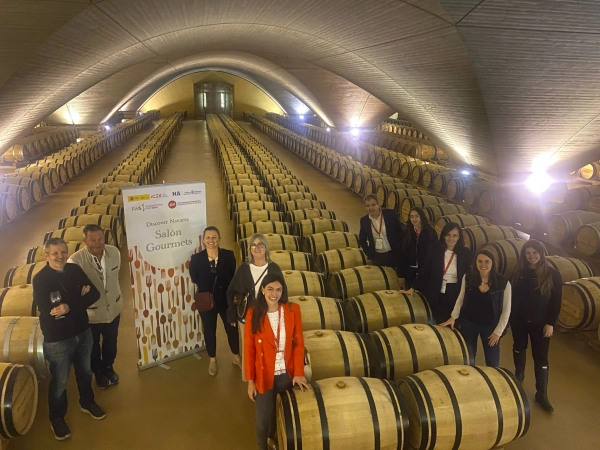 Imagen del artículo Navarra presenta su producto agroalimentario a compradoras internacionales procedentes de Alemania, Canadá, Estados Unidos y Reino Unido 

Estas cuatro entidades, acompañadas por ICEX, visitan empresas navarras después de asistir en Madrid a la feria internacional de alimentación Salón Gourmets 2025   	 		 		11/04/2025 		    		 			 			 				 						 							camera_alt
