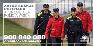 Imagen del artículo Se amplía el plazo de inscripción de la OPE para ser agente de la Euskal Polizia hasta el 14 de mayo