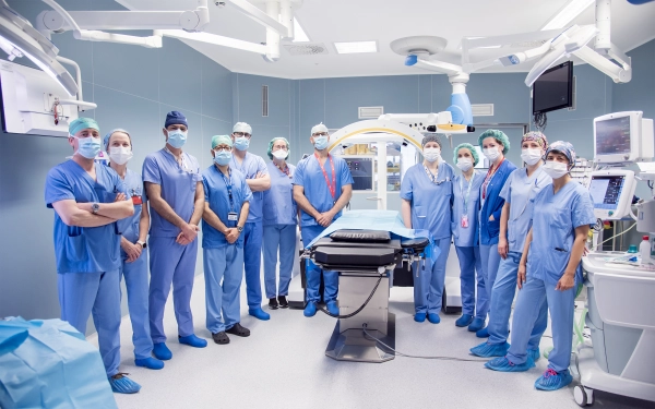 Imagen del artículo El Hospital Universitario de Navarra instala un navegador quirúrgico con escáner que aumenta la precisión y la seguridad en la cirugía 

Se usará en intervenciones de otorrinolaringología, maxilofacial, traumatología y neurocirugía, y podría contribuir también a evitar reintervenciones   	 		 		24/04/2025 		    		 			 			 				 						 							camera_alt