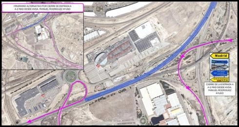 Imagen del artículo Transportes continúa con las obras de rehabilitación en la autovía A-2, a su paso por la ciudad de Zaragoza