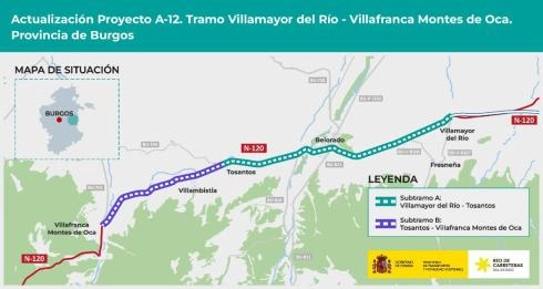 Imagen del artículo Transportes licita por 3,6 millones de euros el proyecto del nuevo tramo entre Villamayor del Río y Villafranca Montes de Oca de la autovía A-12