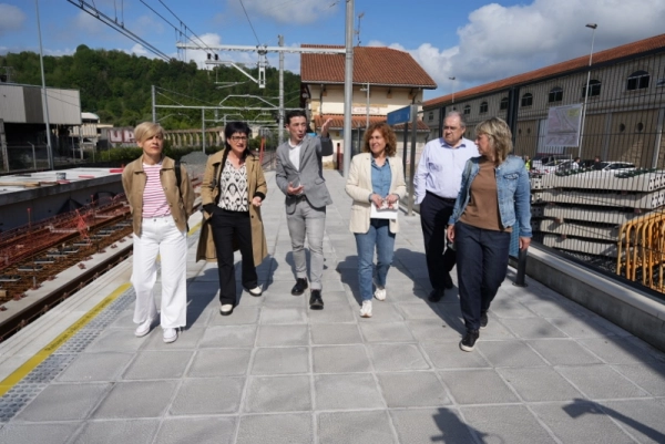 Imagen del artículo Movilidad Sostenible avanza en la construcción de la nueva estación y la supresión de tres pasos a nivel en Usurbil