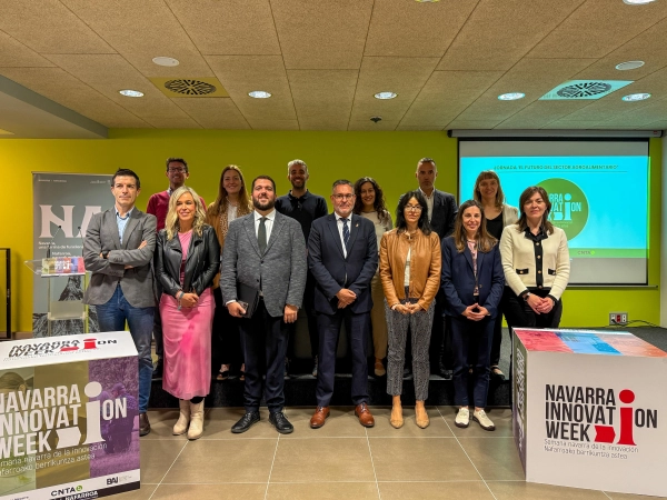 Imagen del artículo La Navarra Innovation Week arranca destacando el papel líder de la Comunidad Foral en innovación agroalimentaria 

La Ciudad Agroalimentaria de Tudela acoge una jornada en la que se ha analizado la importancia del Sandbox Agrifoodtech para el futuro del sector   	 		 		19/05/2025 		    		 			 			 				 						 							camera_alt