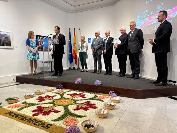 Imagen del artículo A Casa de Galicia en Madrid acolle a presentación da festa do Corpus Christi de Ponteareas