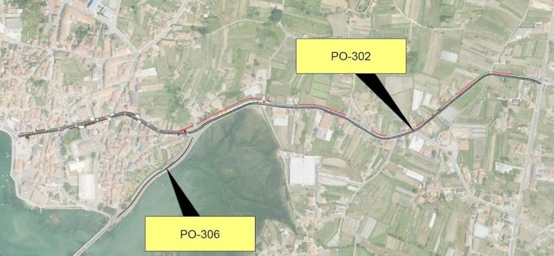 Imagen del artículo La Xunta recibe 11 ofertas para ejecutar las obras de las sendas en las carreteras PO-302 y PO-306 en Caleiro, en Vilanova de Arousa, con una inversión de casi 1,3 M€