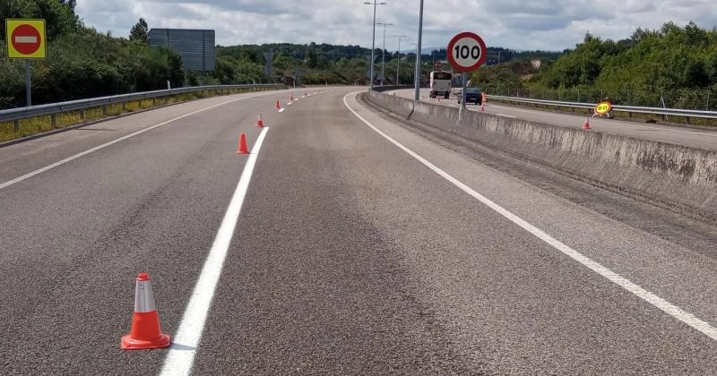 Imagen del artículo La Xunta finaliza la renovación de la señalización horizontal de la Ronda Este y de un tramo de la LU-530 en Lugo