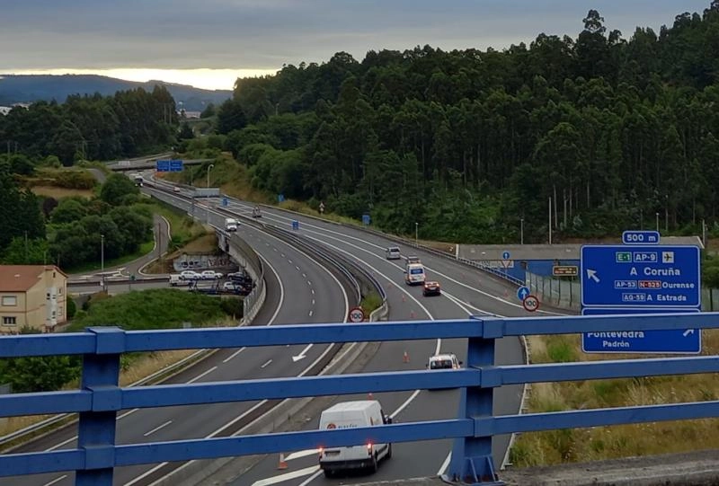 Imagen del artículo Finalizadas las obras de extendido del firme en la autovía Santiago-Brión, la AG-56