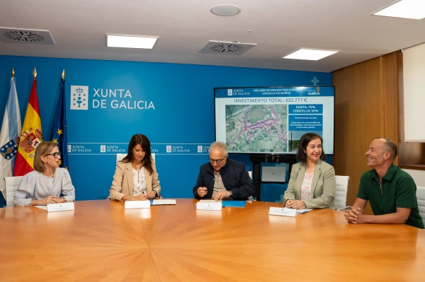 Imagen del artículo Xunta e concello colaboran na mellora de espazos públicos de Muíños, cuxo investimento ascende a máis de 630.000 €