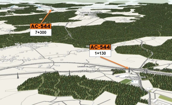 Imagen del artículo A Xunta avanza no estudo para a mellora da AC-544 en Ames, co fin de reforzar a seguridade viaria nesta estrada ao seu paso polo municipio