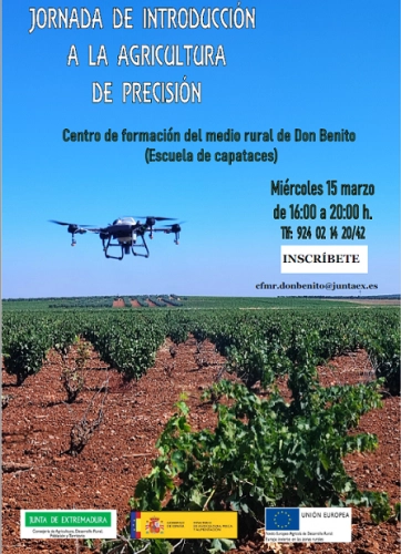Imagen del artículo El Centro de Formación Rural de Don Benito organiza una jornada monográfica para iniciarse en agricultura de precisión